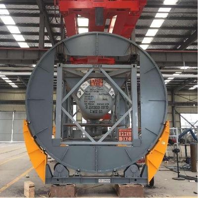 رول های بزرگ چرخش اتوماتیک ISO تانک چرخش 20ft 40ft Swap ISO تانک کانتینر چرخش ماشین
