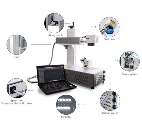 JPT 3D لیزر لیزری قابل حمل فیبر مارکر جواهرات فولاد ضد زنگ لیزر مارکنگ ماشین 20w