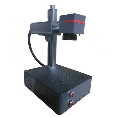 فیبر فلزی فولاد Raycus 20W 30W 50W نقره لیزر ماشین علامت گذاری برای برچسب لوگو صفحه کلید فلزی