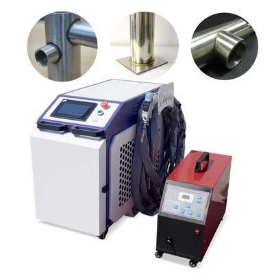 جوش لیزری خنک شده با آب 1500W 2000W فیبر دستی 4 در 1 ماشین جوش قابل حمل برای فلز