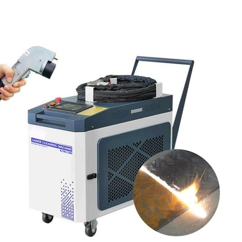 1064nm طول موج مرکزی 2000W لیزر تمیز کردن زنگ برای کارهای سنگین حذف زنگ